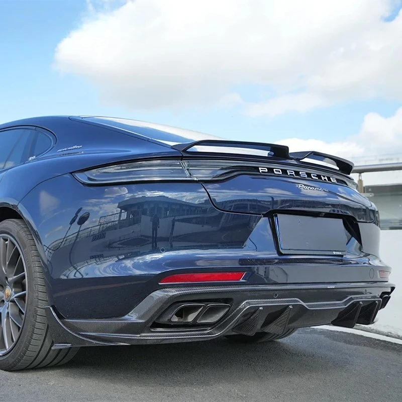 Exclusive 2025  Prepreg Carbon Fiber Bodykit Rear Bumper Lip Diffuser for Porsche Panamera GTS Turbo S 971