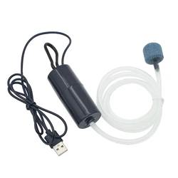 Aquarium Zuurstof Luchtpomp Aquarium USB Stille Luchtcompressor Beluchter Draagbare Mini Kleine Oxygenator Aquarium Accessoires 5v 1W
