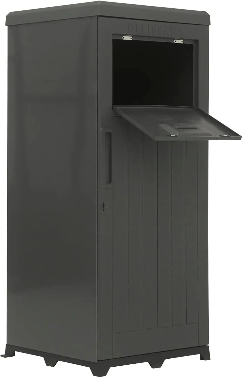 Large Package Delivery Box: Secure Parcel Drop Box with Lockable Design & Weatherproof Resin Construction - Anti-Theft