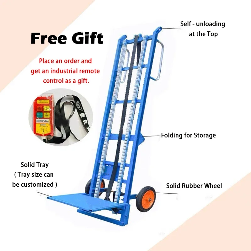 

2M Loading Machine Hoist Building Electric Loading Machine Folding Lift Car Automatic Loading and Unloading