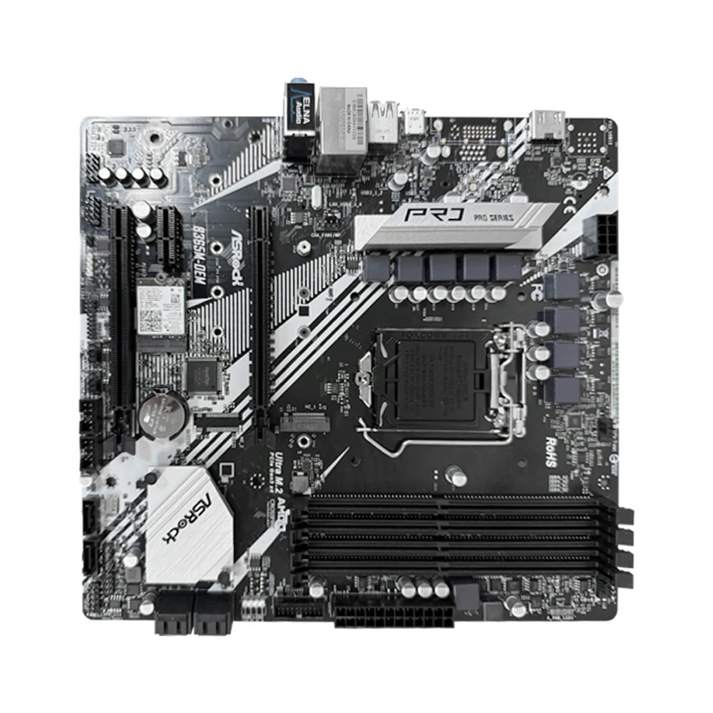 Imagem -03 - Motherboard Lga 1151 Intel B365 Ddr4 Pcie 3.0 Usb 3.1 Micro Atx Suporta Core I58600 Core I7-9700f Cpu Asrock-b365m-oem