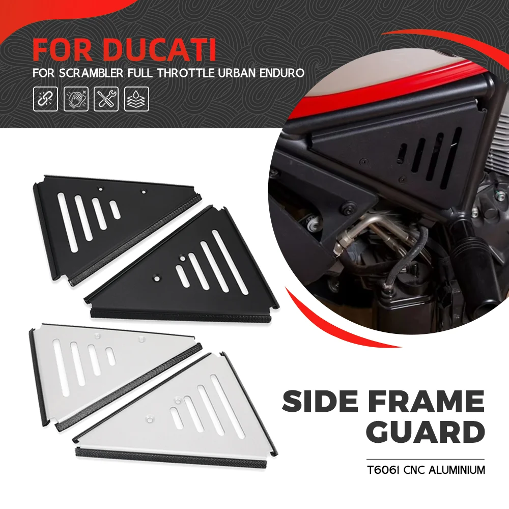 

Motorcycle Side Panel Fairing Cover Frame Guard Protector Airbox Cover For Ducati Scrambler Urban Enduro Classic Sixty Throttle