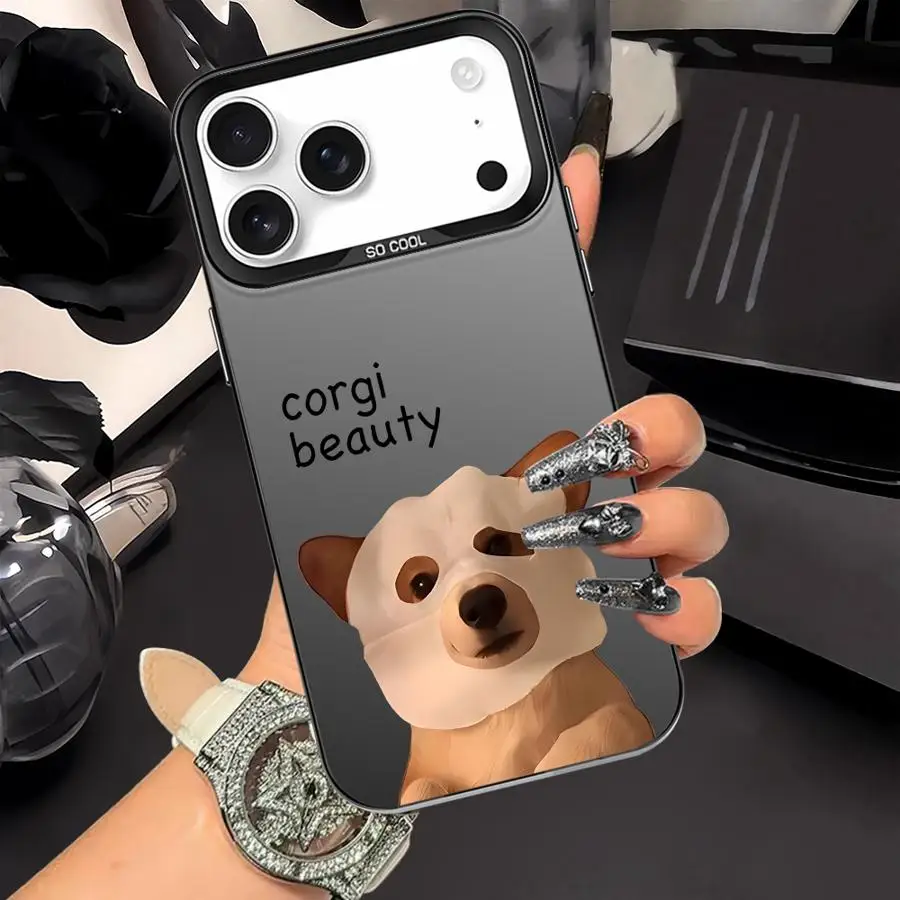 เคสสำหรับ iPhone 11 17Air XS 12 16e 13 XR 15 Plus 14 16 17 Pro Max ฝาหลังโทรศัพท์ลายหน้ากากอนามัยลายสัตว์