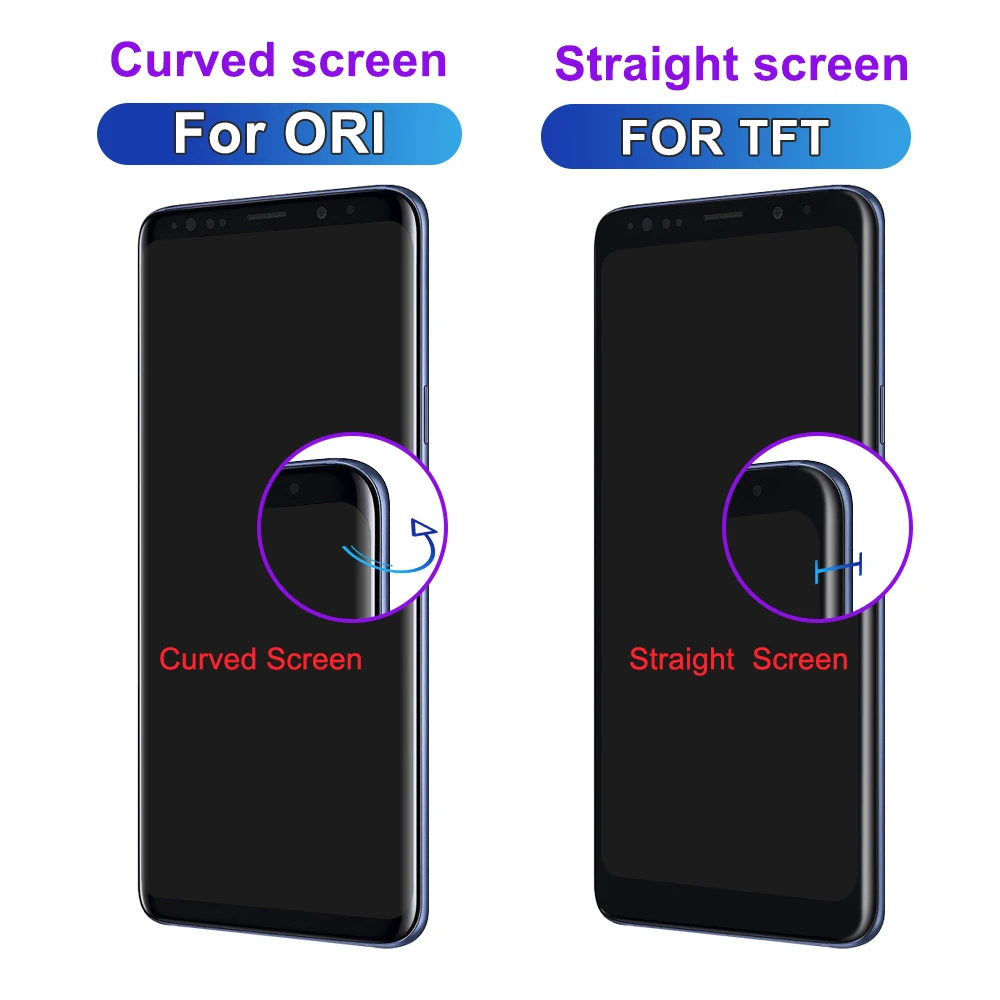 TFT For Samsung Galaxy S9 G960 SM-G960F Lcd Display Touch Screen Digitizer Assembly for samsung galaxy s9 screen replacement