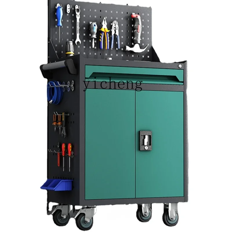 

Tqh Tool Cabinet Movable Multifunctional Workshop Auto Repair Cabinet with Drawer Trolley Iron Metal Hardware Service Box