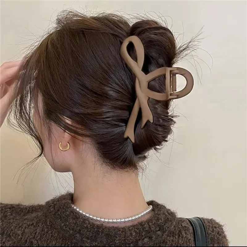 13CM Matte Haarspangen Vintage Schleifen-Haarklammern Krabben-Haarspangen Haarschmuck für Frauen Haar-Accessoires Haarspangen – Detail 3