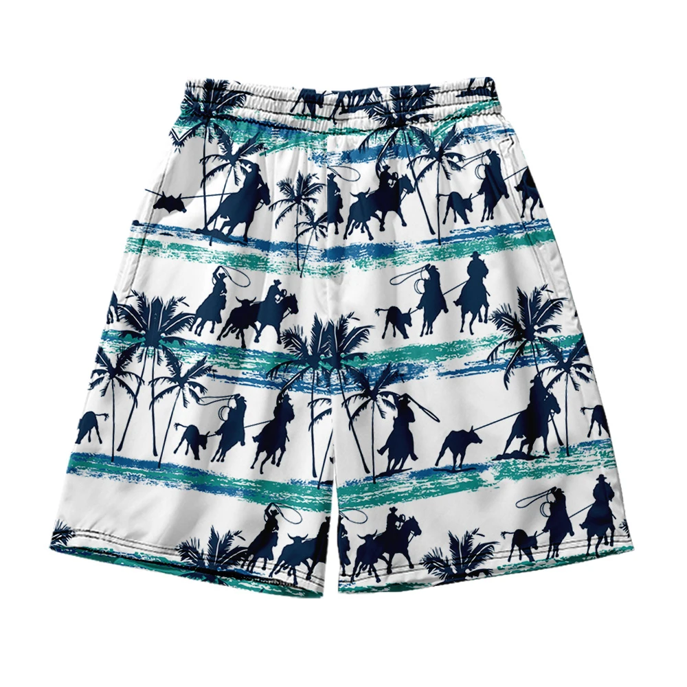 

Hawaiian Beach Shorts Men's and women's clothing 3D digital printing casual shorts Fashion trend couple Pants