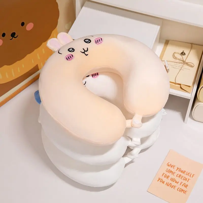 Chiikawa Student U-Shaped Pillow Travel Office Nap Neck Pillow Doll New Girl Anime Figure Kawaii Cartoon Embroidery view 5
