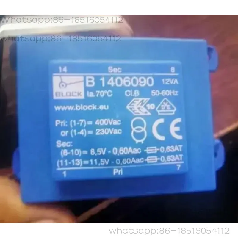 Brand new original  Transformer AS5418 12VA input 0-230V-400V output 8.5V 11.5V replace B1406090 B 1406090