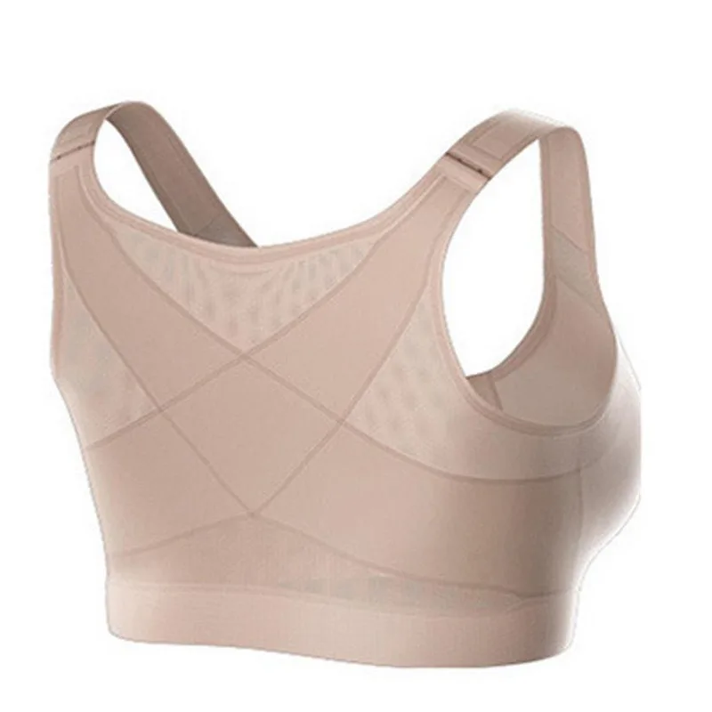 Picture 4: Non-padded Wire Free Post Breast Augmentation Operative Bra Women Post Surgical Surgery Front Open Full Support Recovery Bra