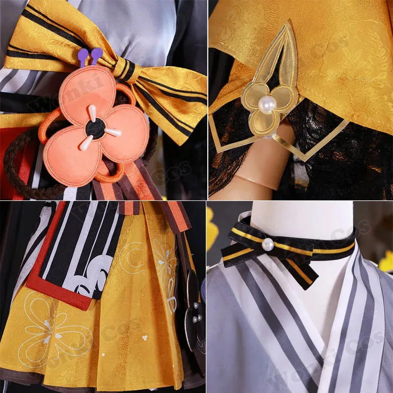 

Костюм для косплея Chiori Game Impact Inazuma, парик для косплея для женщин, кимоно, костюмы, костюмы для вечеринок, наряды