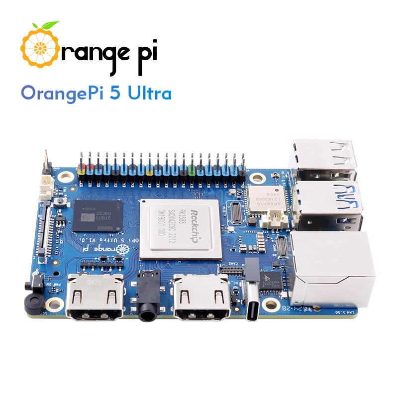 Orange Pi 5 Ultra 16G Ram RK3588 DDR5 Single Board Computer WiFi+BT M2 SSD 6TOPS NPU OrangePi5 Ultra Mini PC Run Android12 Linux