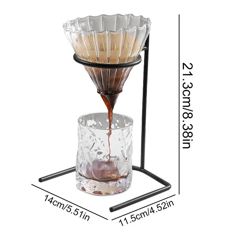 Giet Over Koffiezetmachine Stand Metaal Giet Over Koffie Druppelaar Stand Coffee Stand Rek Druppelaar Filter Cup Houder Voor Handmatig Zetten