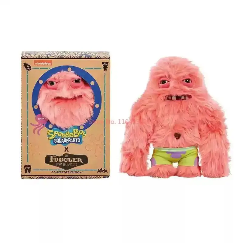 22cm Fuggler Spongebob & Patrick Collab Plush-Toothy Ugly-Cute Tooth Monster wypchana lalka zabawki prezenty