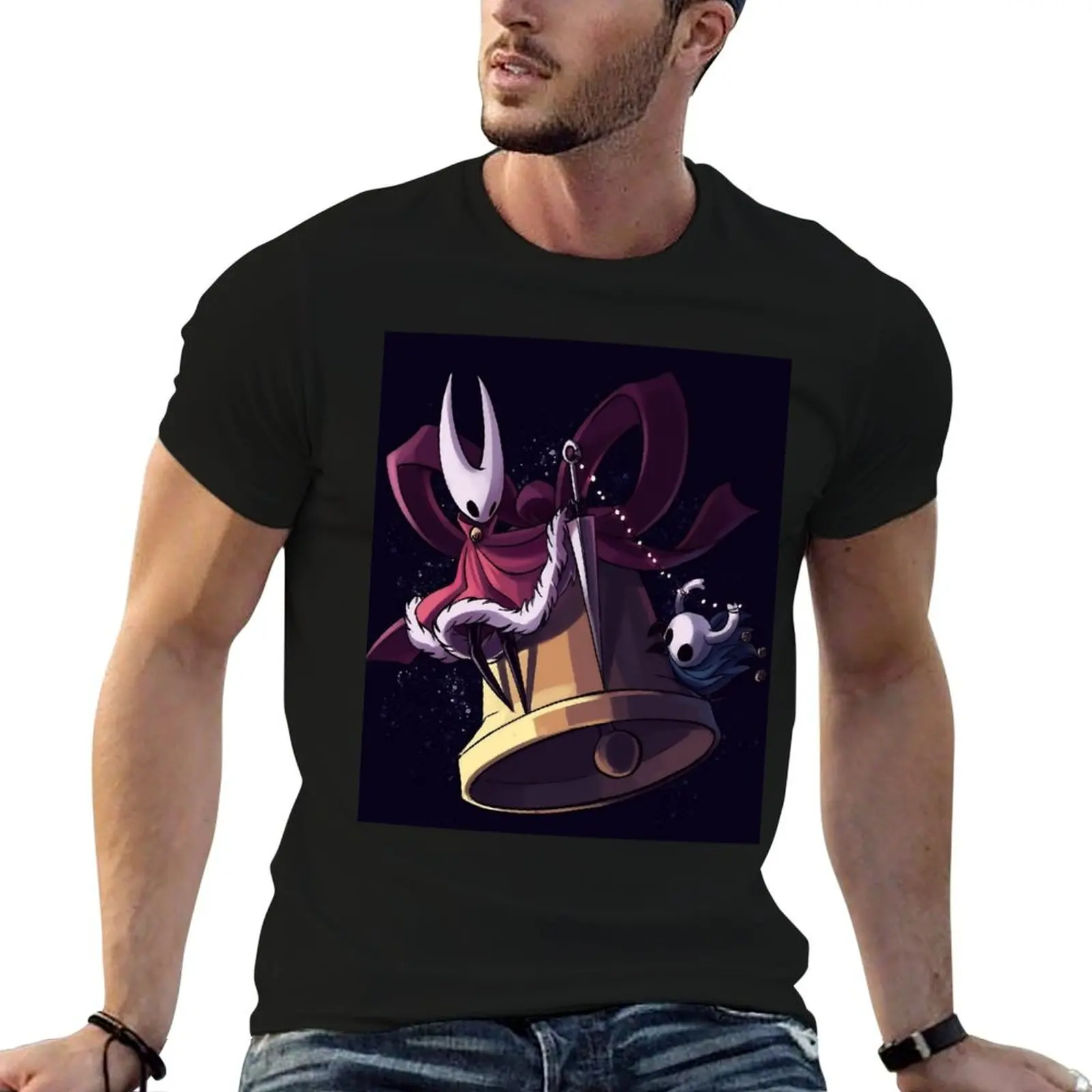

hollow knight - christmas T-Shirt anime t shirts oversize anime tshirt T-Shirt