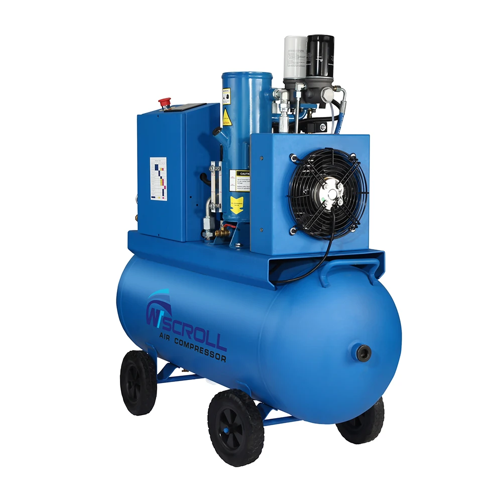 China Supplier 3HP-20HP High Pressure Silent Scroll Air Compressor with CE