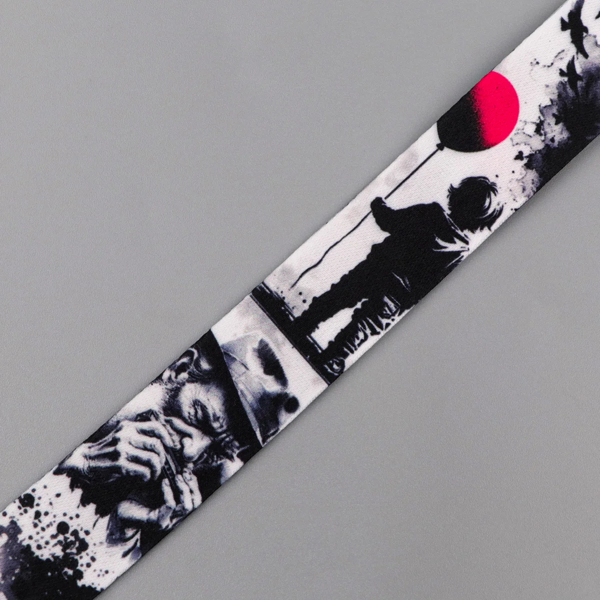 Art Painting Lanyard Neck Strap Keychain Cartoon Figures Card Cover Badge Holder Mobile Phone Hang Rope Keyring Accessories Gift