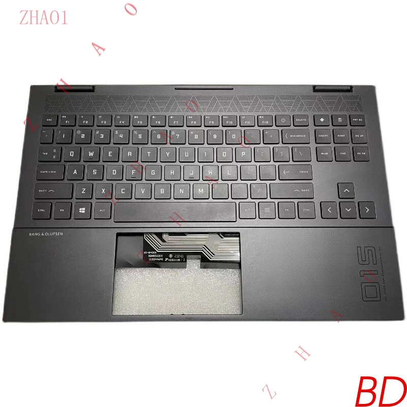 Z   For HP Omen 6 15-EN 15-EK M00666-001 Palmrest With Backlit Keyboard C Shell