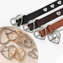 20/25/30/35/40mm Wide Heart Rings Pin Buckles For Women Belts DIY Leather Crafts Waist Belt Strap Shoes Metal Buckle Clasp