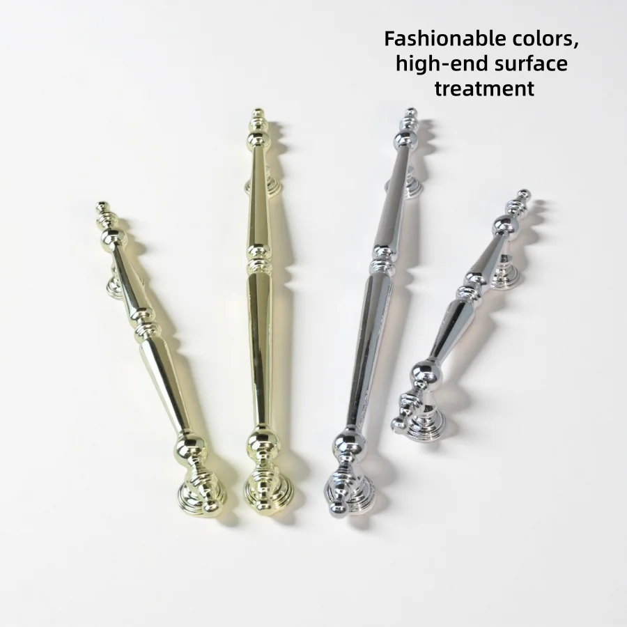 French kitchen Cabinet Handles for Furniture High-end Drawer Handles Knobs Closet Wardrobe Solid Zinc alloy Door Handle Hardware