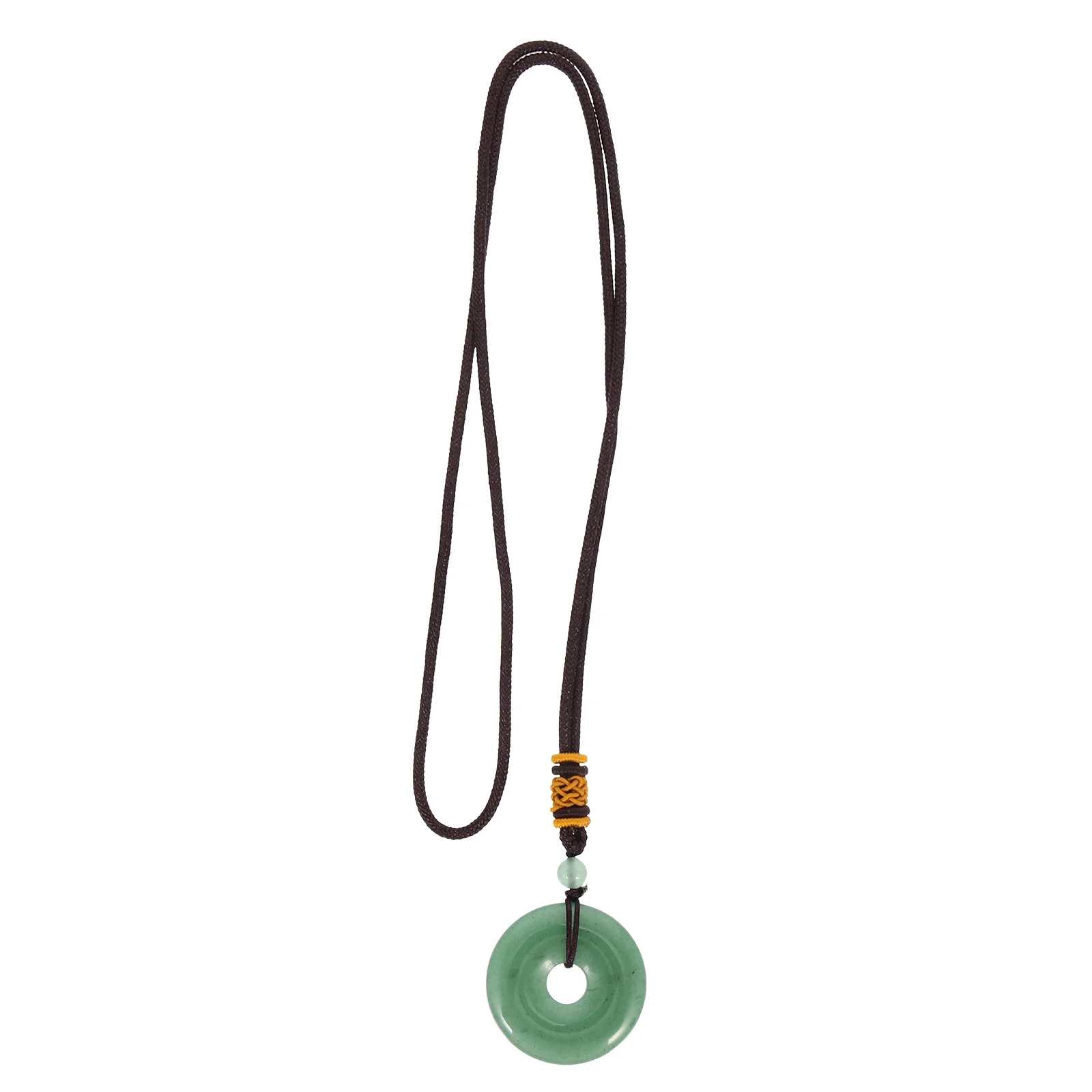 

Crystal Stone Pendant Meditation Necklace Delicate Decor Vintage Natural Necklaces for Women Retro Premium Material