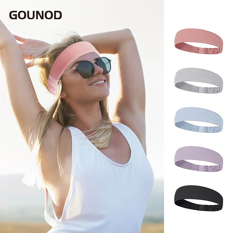 Sports Sweat-absorbent Headband Running Fitness Yoga Forehead Towel Headband  Spring Summer Sports Headband