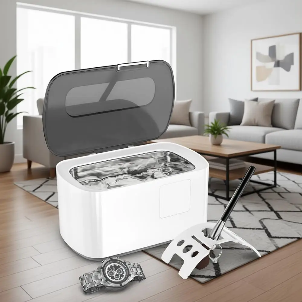 

Ультраочиститель 600 мл для очков, ювелирных изделий и серебра с цифровым таймером