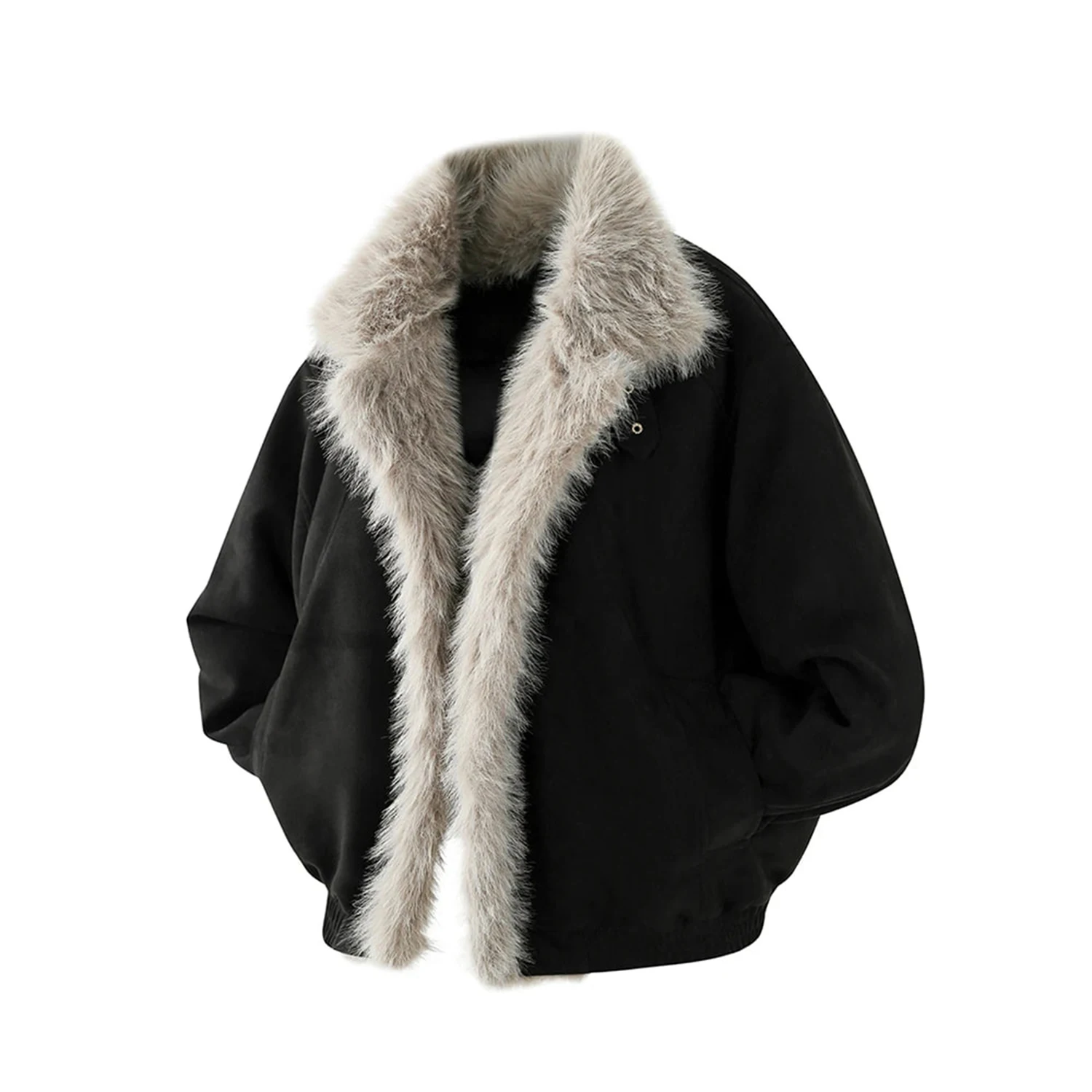 سترات باركاس عصرية للرجال لشتاء 2025 سترات باركاس سميكة دافئة مقاومة للرياح معاطف رجالية أنيقة وأكمام طويلة بلون واحد