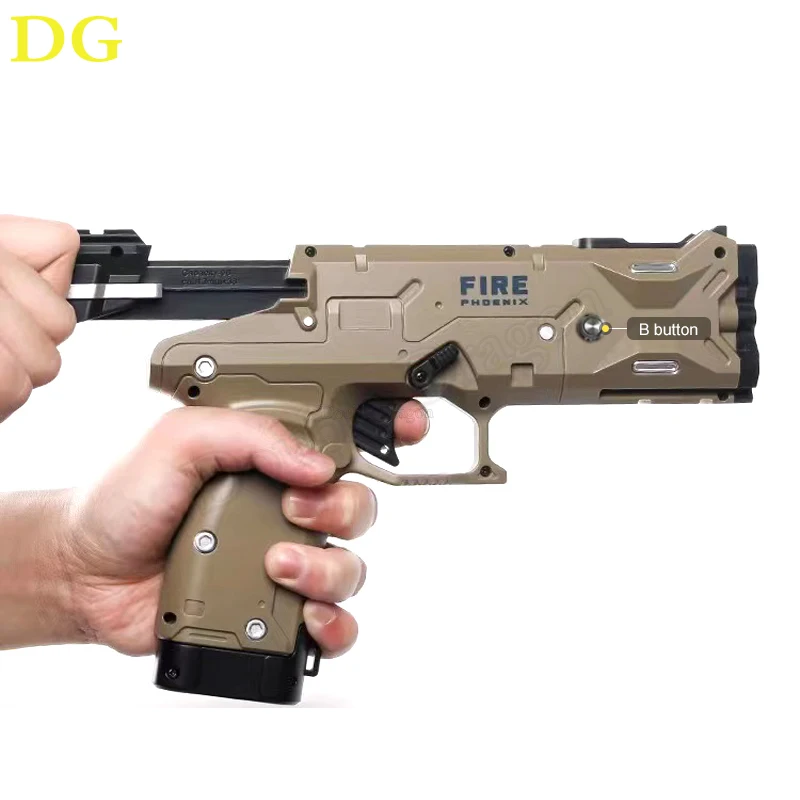 Fire Phoenix Light Gun With 4 LED Sensor Motor Vibration and Recoil USB DIY Arcade Game for PC Emulator Shooting Gamepad