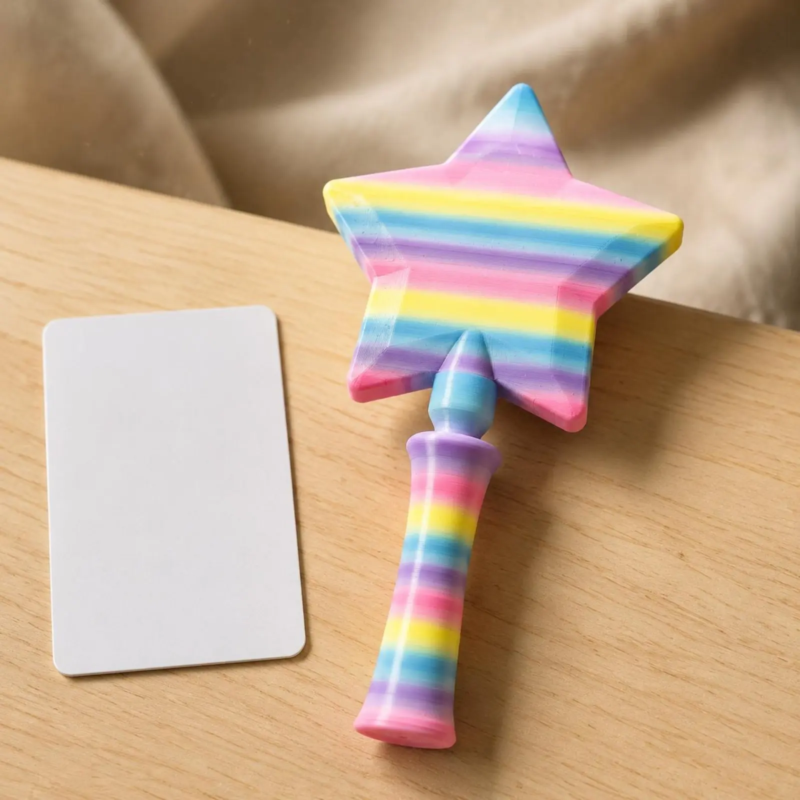 Star Wand Card Holder 3D Printed Tap to Pay Wand Non Contact Payment Holder Contactless Novelty for Checkout view 2