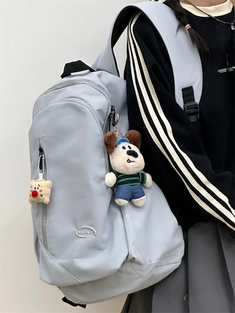 High Capacity Retro Korean Style Backpack for Girls High School College Students Versatile Middle School Treasure Double Shou...