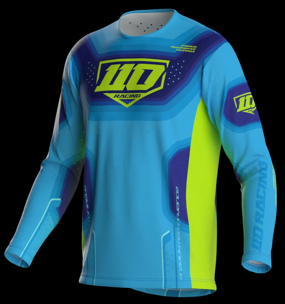 

2025 New Super Motocross 110 RACING // SE25 IGNITE JERSEY Men Women SMX 450 Breathable Quick Drying Long Sleeved Cycling Tee