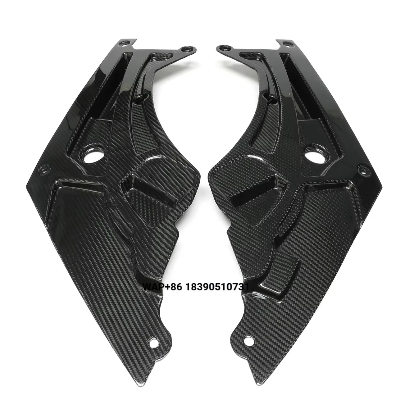 

Dry Carbon Front Hood Inside Plate Clip on for 2pcs/set