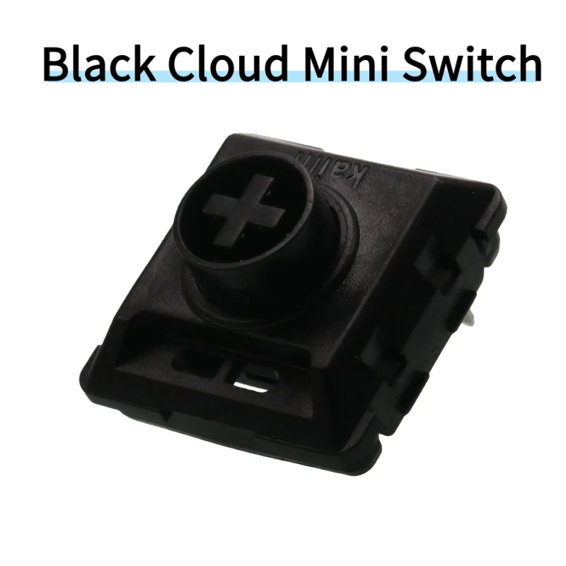 Kailh Black-Cloud Mini Switch 45g Tactile Low Profile For Mechanical Keyboard Switches Hot-Swappable Pre-Lubed All Pom