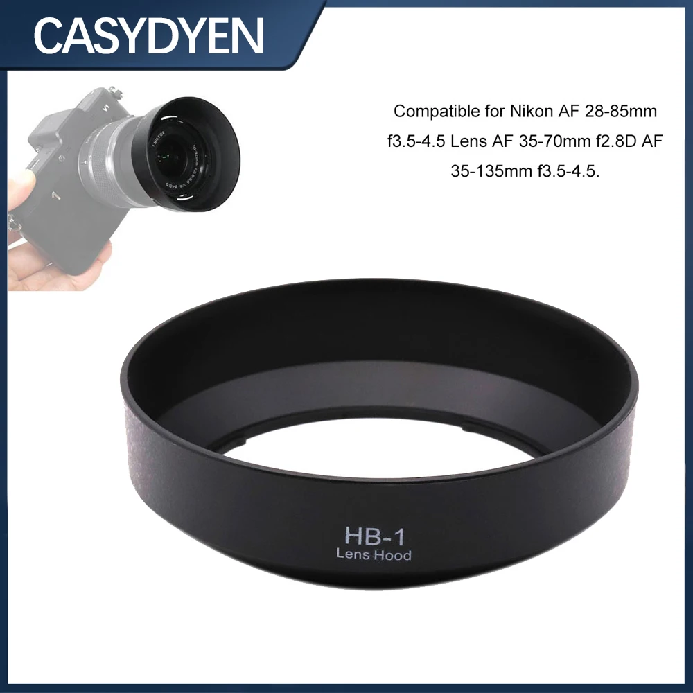 HB-1 Lens Hoods For Nikon AF 28-85mm 35-135mm f/3.5-4.5 Bayonet Mount Camera Lenses Hood