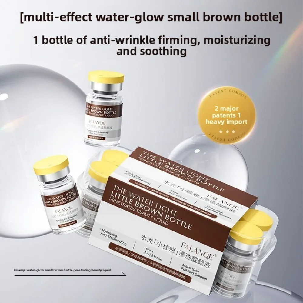 

Профессиональное средство для салонов красоты в маленьком коричневом флаконе - Улучшает проникновение влаги, повышает эластичность и упругость кожи для спа-процедур