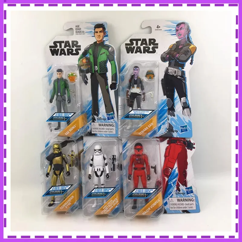 

Hasbro Anime Star Wars Kazuda Xiono Synara San Commander Pyreuda Poe Dameron Children's Day Gifts Action Figure Model Toys