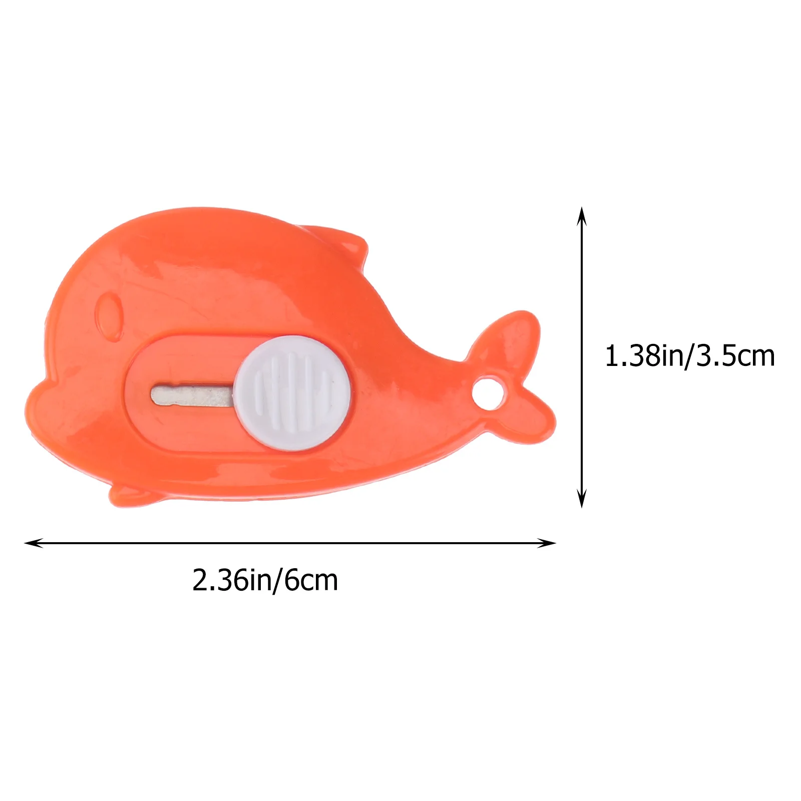 20Pcs Creative Art Utility Knives Retractable Razor Blades Hanging Hole Design for Express Packing Openers Office Supplies Multi