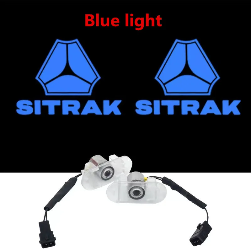 For CNHTC SINOTRUK SITRAK Truck Parts Door Pedal Step Light Welcome Light Atmosphere Projection Decorative Light A Pair