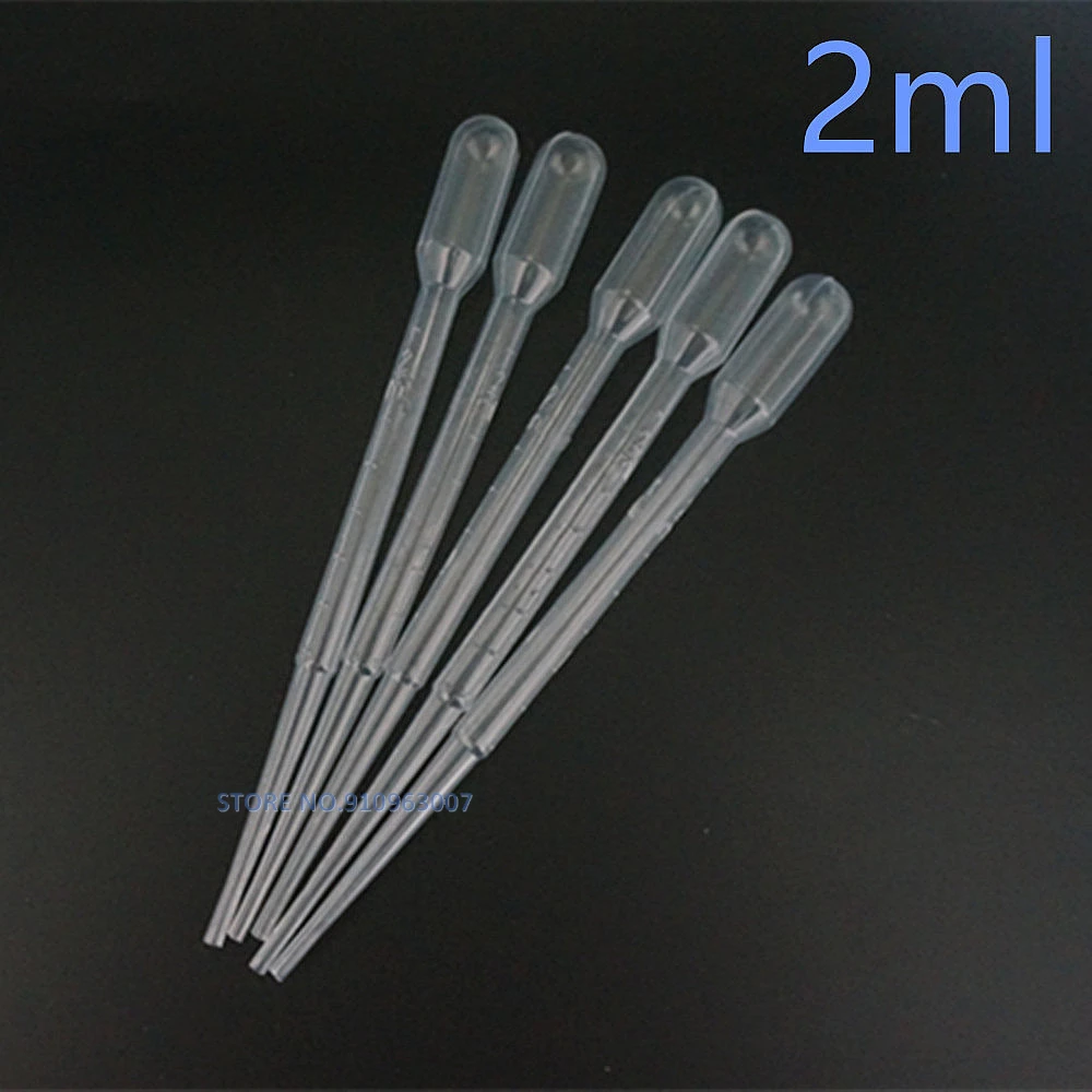 0.2ml/0.5ml/1ml/2ml/3ml/5ml/10ml Laboratory Pipette Plastic Disposable Graduated Container Liquid Dropper Equipment Straw