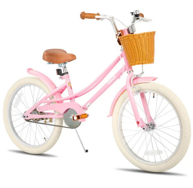 

STITCH 12/14/16/20 Inch Kids Bike for 3-11years Girls, Hot Sell Girls Bike with Training Wheels & Basket, 20 Inch with Kickstand