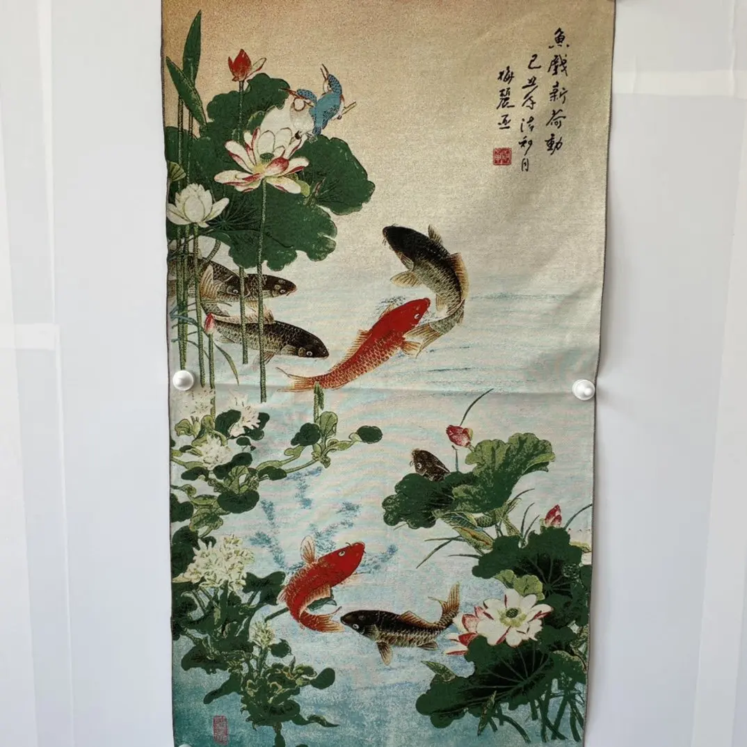 Diamond Embroidery Decorative Canvas Painting Girl Landscape Flower Goldfish Painting Wall Figure Statue Decoration Mural