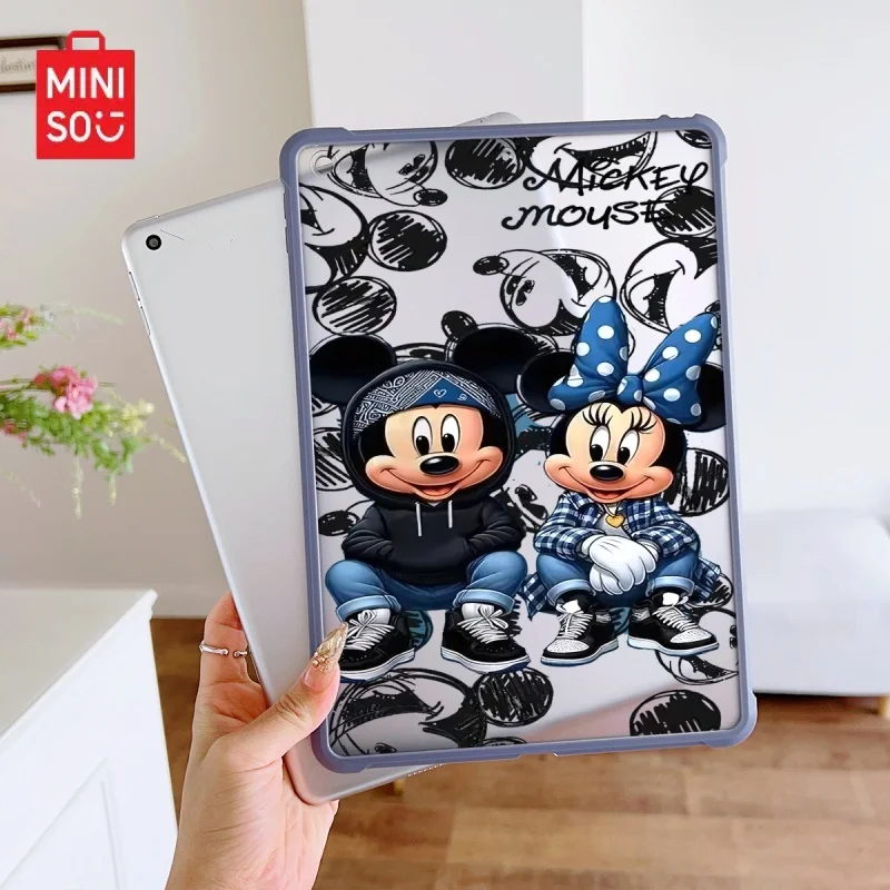 

Прозрачный чехол для iPad Miniso Disney Mickey Purple, подходит для iPad Pro 6/M4, Air3/5, Mini6, iPad 6/10, 8,3/9,7/10,5/12,9/10,9/11 дюймов