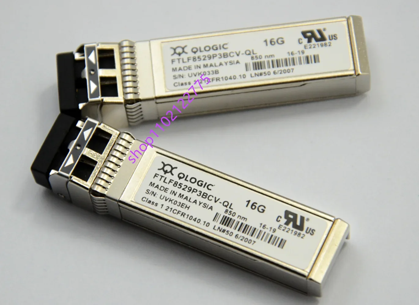 光ファイバーチャンネルカードモジュール,16GB,SFP,Qlogic, FTLF8529P3BCV-QL, 850nm, SW, 16G,QLEファイバ,HBAトランシーバー,1個