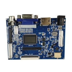 PCB800099-V.9 LVDS TTL Driver Board Upgrade with Built-in Multi Screen Parameter Universal Driver Board