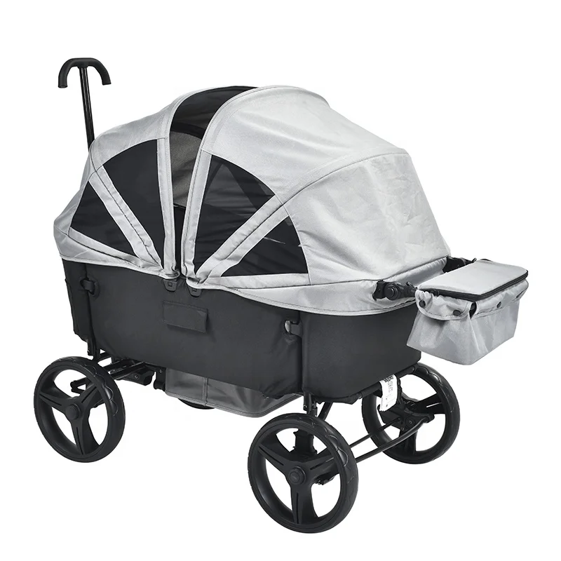 fashion new design  2 seats baby stroller wagon folding beach travel system with EN certificate linkage front big wheels