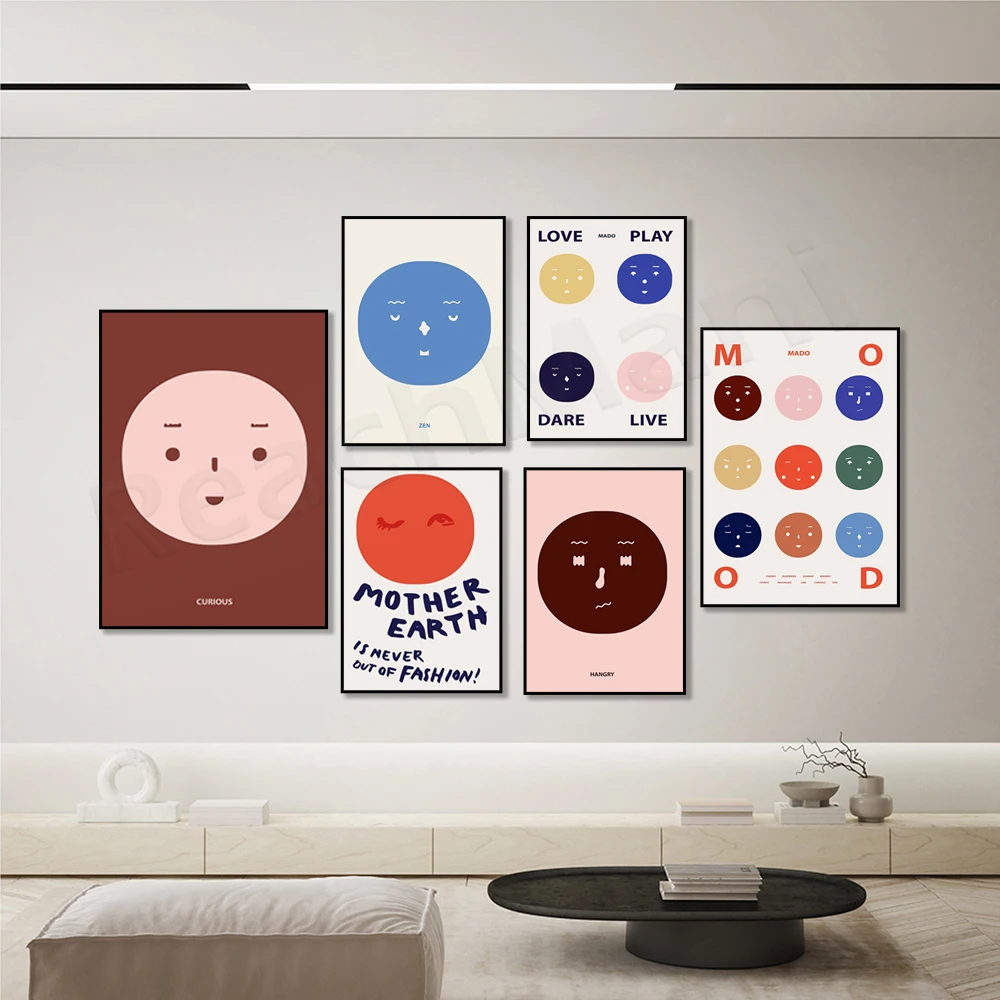 Mado - Mother Earth, Four Senses - Beautiful Home Wall Art - Colorful Illustration Exhibition Poster Birthday Gift