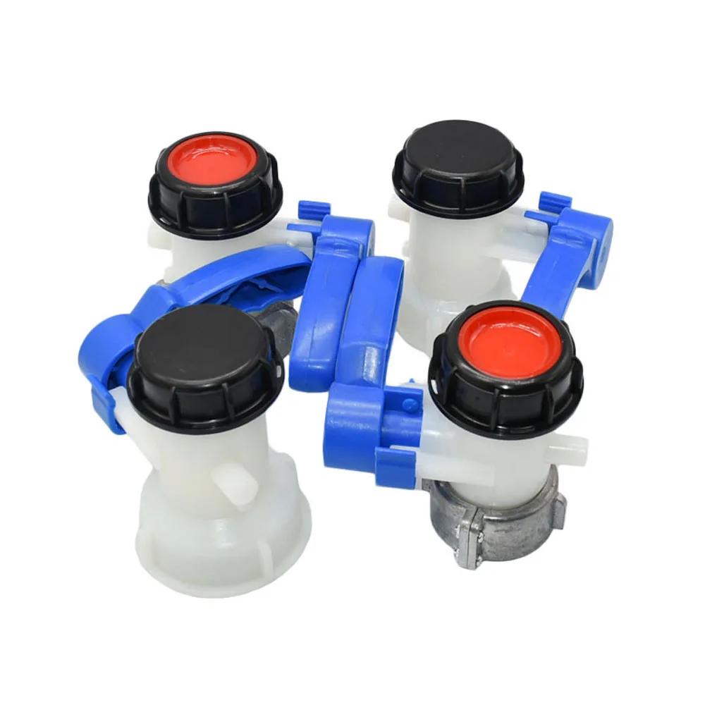 1000L Ton Barrel Valve Fitting 75mm To S60x6mm IBC Tank Adapter Tap Coupling For Agricultural