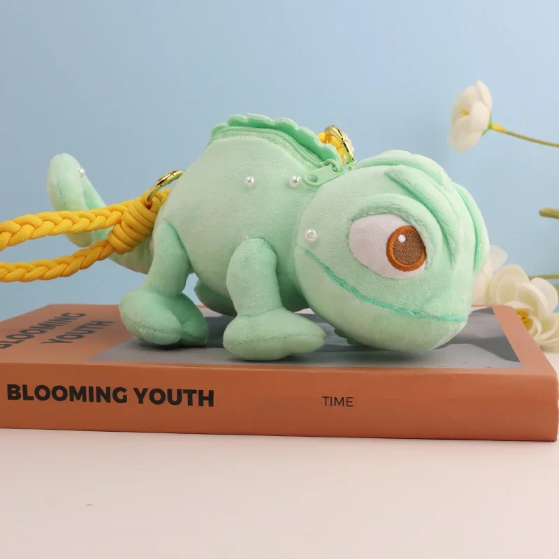 ديزني أنيمي باسكال رابونزيل الحرباء ألعاب من القطيفة لطيف الكرتون حمل حقيبة لينة محشوة الحيوانات بلوشي دمية عيد ميلاد الفتيات هدية