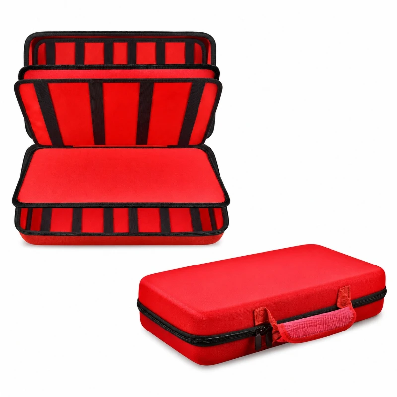 64 Slots Tool Bag Four Layer Folding Knife Storage Bag EVA Hard Shell Samll Knife Display Box Large Capacity Tools Organize Box